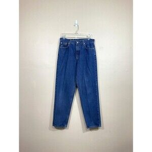 VTG Levis Womens 560 Loose Fit Straight Leg Jeans 34 x 31 Blue Y2K High Waist